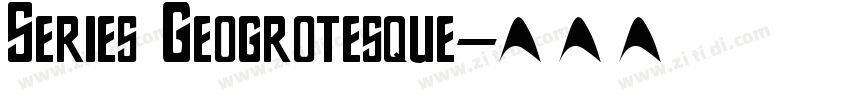 Series Geogrotesque字体转换